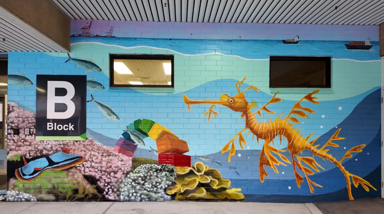Here is my completed mural for Fremantle Hospital