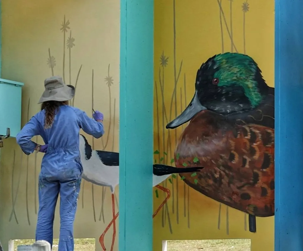 Manning Park Mural by Lora Flora